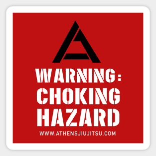 CHOKING HAZARD JIU JITSU Sticker